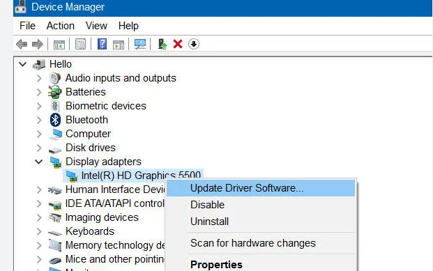 Fixing Software Issues By Reinstalling Laptop Display Drivers