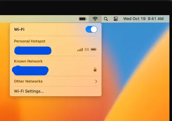 Step 2 ( Enable Wi-Fi on Mac or MacBook )  