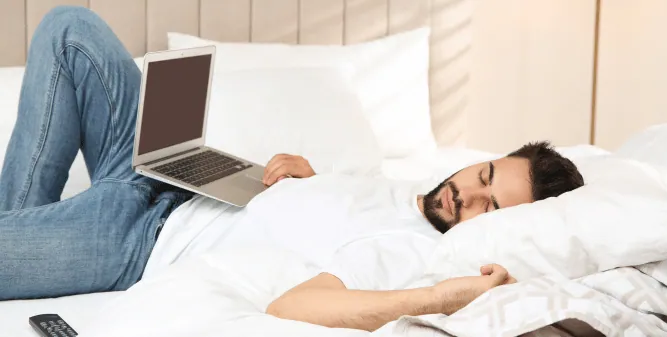 Tip 6 Don’t Sleep With Your Laptop