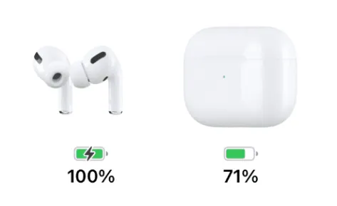 make sure airpods are charged