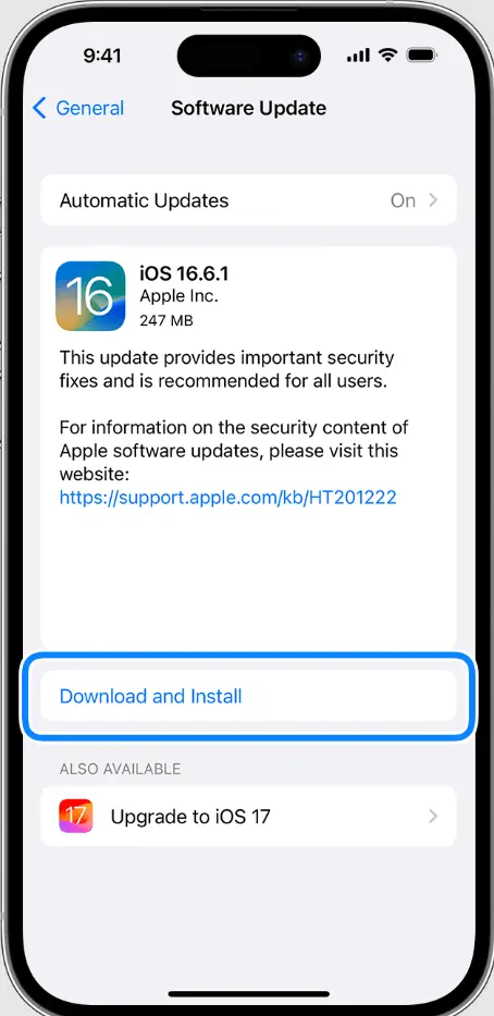 Update your iphone IOS