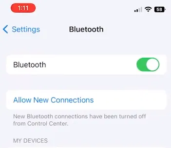 toggle bluetooth on and off